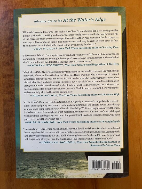 Bestseller Hardcover Novel "At the Water's Edge" by Sara Gruen - Picture 3 of 6